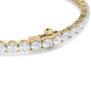 Round Shaped Lab Grown Diamond (F/VS) Bracelet in 14K Gold