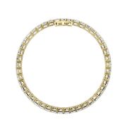 Emerald Shaped Lab Grown Diamond (F/VS) East West Line Bracelet in 14K Gold