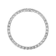 Emerald Shaped Lab Grown Diamond (F/VS) East West Line Bracelet in 14K Gold