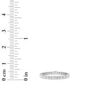 Emerald Shaped Lab Grown Diamond (F/VS) East West Line Bracelet in 14K Gold