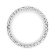 Emerald Shaped Lab Grown Diamond (F/VS) East West Line Bracelet in 14K Gold