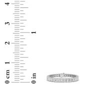 Emerald Shaped Lab Grown Diamond (F/VS) East West Line Bracelet in 14K Gold