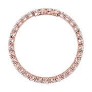 Oval Shaped Lab Grown Diamond (F/VS) East West Line Bracelet in 14K Gold