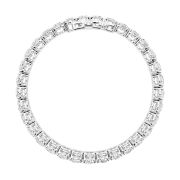 Oval Shaped Lab Grown Diamond (F/VS) East West Line Bracelet in 14K Gold