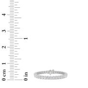Oval Shaped Lab Grown Diamond (F/VS) East West Line Bracelet in 14K Gold
