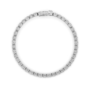 Oval Shaped Lab Grown Diamond (F/VS) Bracelet i...