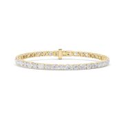 Oval Shaped Lab Grown Diamond (F/VS) Bracelet in 14K Gold