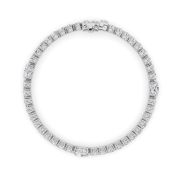 Oval Shaped Lab Grown Diamond (F/VS) East West Station Bracelet in 14K Gold