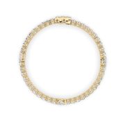Pear Shaped Lab Grown Diamond (F/VS) East West Station Bracelet in 14K Gold