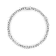 Pear Shaped Lab Grown Diamond (F/VS) East West Station Bracelet in 14K Gold
