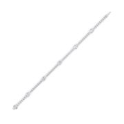 Pear Shaped Lab Grown Diamond (F/VS) East West Station Bracelet in 14K Gold