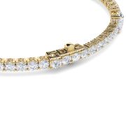 Pear Shaped Lab Grown Diamond (F/VS) East West Station Bracelet in 14K Gold