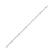 Pear Shaped Lab Grown Diamond (F/VS) East West Station Bracelet in 14K Gold