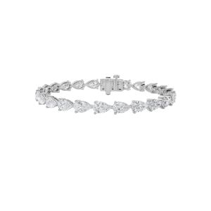Pear Shaped Lab Grown Diamond (F/VS) Fancy Line...
