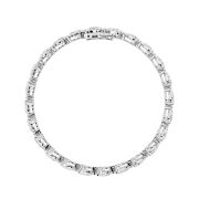 Pear Shaped Lab Grown Diamond (F/VS) Fancy Line Bracelet in 14K Gold
