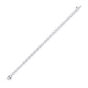 Pear Shaped Lab Grown Diamond (F/VS) Fancy Line Bracelet in 14K Gold
