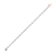 Pear Shaped Lab Grown Diamond (F/VS) Fancy Line Bracelet in 14K Gold