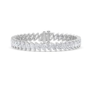 Marquise Shaped Lab Grown Diamond (F/VS) Angled...