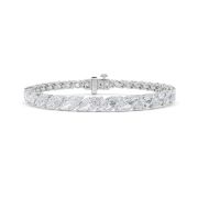 Marquise Shaped Lab Grown Diamond (F/VS) Bracelet in 14K Gold