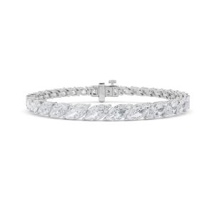 Marquise Shaped Lab Grown Diamond (F/VS) Bracel...