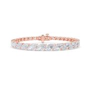 Marquise Shaped Lab Grown Diamond (F/VS) Bracelet in 14K Gold