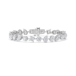 Mix Shaped Lab Grown Diamond (F/VS) Bracelet in...