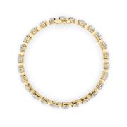 Mix Shaped Lab Grown Diamond (F/VS) Bracelet in 14K Gold