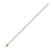 Mix Shaped Lab Grown Diamond (F/VS) Bracelet in 14K Gold