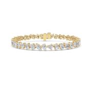Mix Shaped Lab Grown Diamond (F/VS) Bracelet in 14K Gold