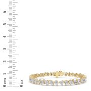 Mix Shaped Lab Grown Diamond (F/VS) Bracelet in 14K Gold