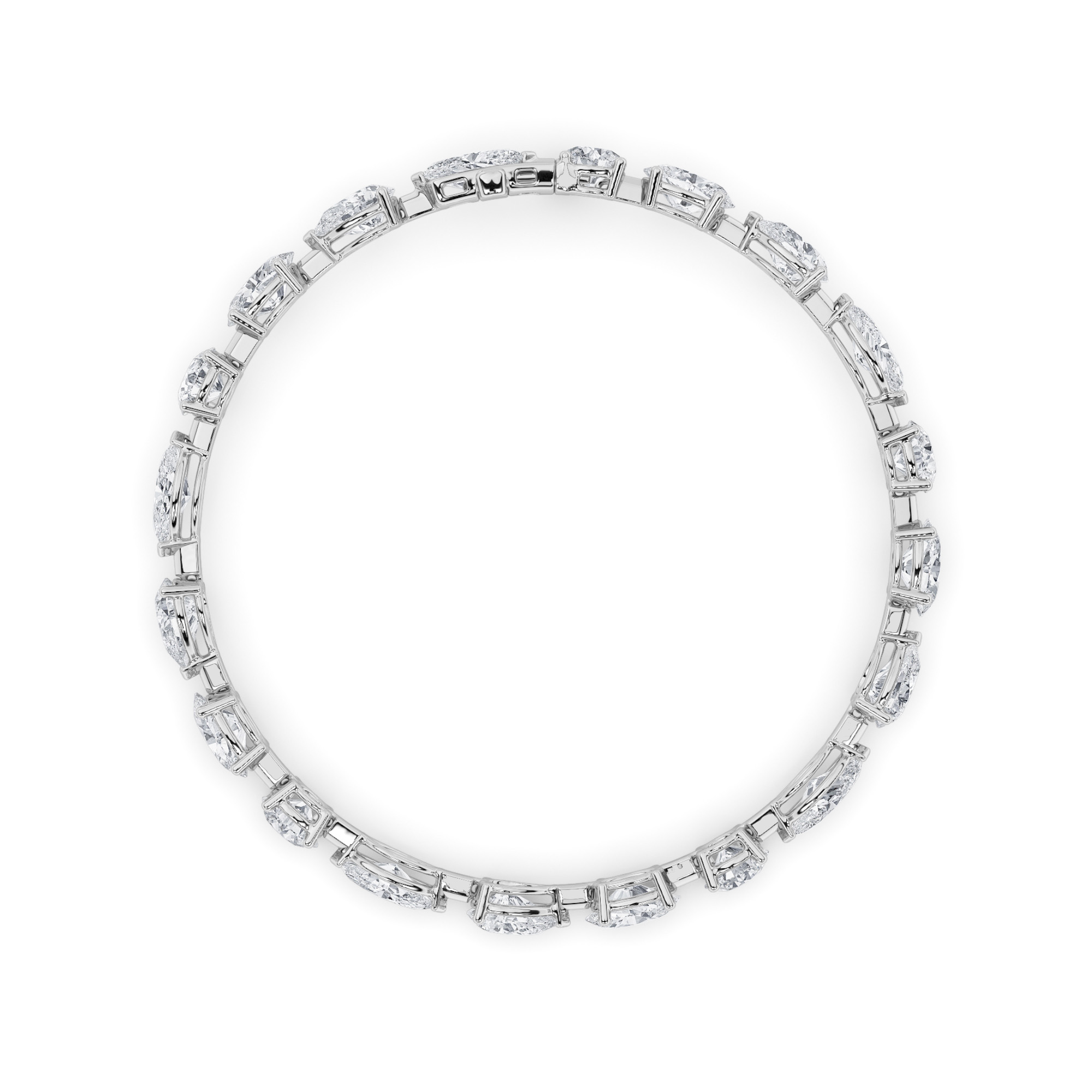 Mix Shaped Lab Grown Diamond (F/VS) Bracelet in 14K Gold