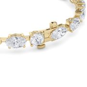 Mix Shaped Lab Grown Diamond (F/VS) Bracelet in 14K Gold
