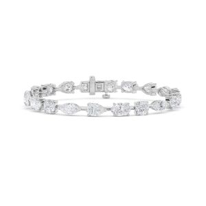 Mix Shaped Lab Grown Diamond (F/VS) Bracelet in...