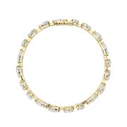 Mix Shaped Lab Grown Diamond (F/VS) Bracelet in 14K Gold
