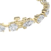 Mix Shaped Lab Grown Diamond (F/VS) Bracelet in 14K Gold