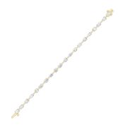 Mix Shaped Lab Grown Diamond (F/VS) Bracelet in 14K Gold