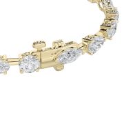 Mix Shaped Lab Grown Diamond (F/VS) Bracelet in 14K Gold