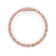 Round Shaped Lab Grown Diamond (F/VS) Cluster Bracelet in 14K Gold