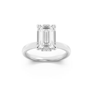 Emerald Shaped Lab Grown Diamond (F/VS) Hidden ...