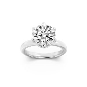 1Cttw Round Shaped Lab Grown Diamond (F/VS) Hid...