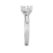 Elongated Cushion Shaped Lab Grown Diamond (F/VS) Bypass Shank Engagement Ring in 14K Gold