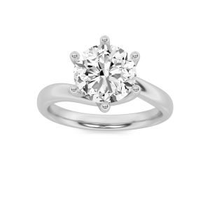 2Cttw Round Shaped Lab Grown Diamond (F/VS) Byp...