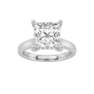 Princess Shaped Lab Grown Diamond (F/VS) Hidden...